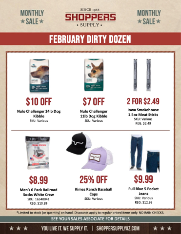 February Dirty Dozen Thumbnail